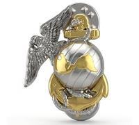 United States Marine Corps USMC EGA Gold and Silver Right and Left Lapel Pins