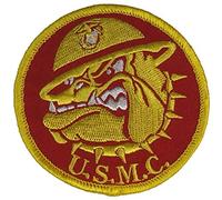 UNITED STATES MARINES BULLDOG Round PATCH 3" - Color - Veteran Owned Business