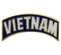 United States Military Vietnam Tab 1.25" Lapel Pin - Blue - One size