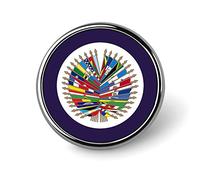 United States National Organization FlagRound Brooch Lapel Pin Decoration Pins Badge for Men Women