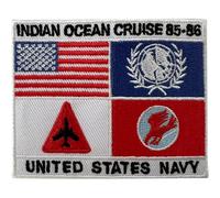 United States Navy Patch Iron Sew On USA United Nations Flag Embroidered Badge