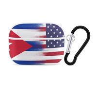 United States of America And Cuba Flag Earphone Shell Compatible with AirPod Pro White-style