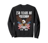 United States Patriotic Eagle 250 Years Freedom Flag 1776 Sweatshirt