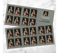 United States Postal Service Christmas Virgin and Child (Booklet of 20) First-Class Mail Forever Postage Stamps 2022 Scott 5721