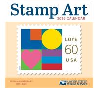 United States Postal Service Stamp Art 2025 Wall Calendar
