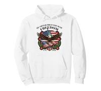 United States Quarter Millennium Freedom Eagle Statue Flag Pullover Hoodie