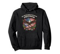 United States Quarter Millennium Freedom Eagle Statue Flag Pullover Hoodie