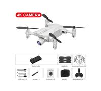 (United States, Silver) Mini Drone 4K HD Camera WIFI FPV Hight Hold Mode One Key Return Foldable