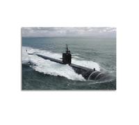 United States Submarine Poster USS Dallas (SSN-700) Los Angeles-class Nuclear Powered Fast Attack Submarine Decorative Painting Canvas Art Picture 12x18inch(30x45cm)