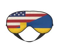 United States & Sweden Print Lightweight Sleep Mask Breathable Light-Blocking Travel Yoga Outdoor Adventures