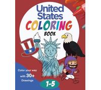 United States Themed Coloring Book for Toddlers & Pre-schoolers (English Edition) for Children (North America)