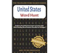 United States Word Search Puzzle Book: Word Searches with Easy-to-Read Print About Travel, America, Landmarks and More | 6x9 Inches, 110 Pages | 50+ ... Free Time (The Traveler’s Word Search Series)