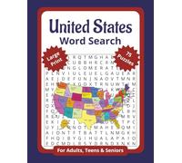 United States Word Search: Word Searches with Easy to Read Print about USA, 50 States, America and More | 8.5x11 inches, 150 pages | 75 Puzzles…Gift for Vacations, Holidays, and Leisure