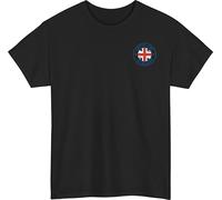 United The Kingdom Emblem T-Shirt - Vintage UTK UK Flag Tee - British Pride Patriotism Shirt Black