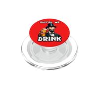United We Drink Abraham Lincoln Beer Drinking American PopSockets PopGrip for MagSafe