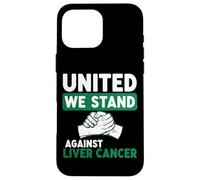 United We Stand Against Liver Cancer Support Case for iPhone 16 Pro Max