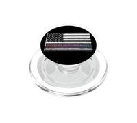 United We Stand Black and White American Flag Unity Design. PopSockets PopGrip for MagSafe