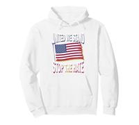 United We Stand Distressed American Flag Pullover Hoodie