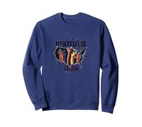 United We Stand: Diverse America Unity Sweatshirt, Adult Unisex, Navy, M
