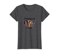United We Stand: Diverse America Unity T-Shirt, Women, Dark Heather Grey, XS