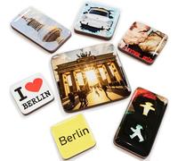 United1871 Berlin Souvenirs Fridge Magnets, Set of 7 - Magnets with Berlin Motifs as Berlin Keepsake, Suitable for Berlin Travel Voucher