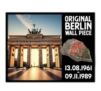 United1871 Original Berlin Wall Stone with Certificate of Authenticity, Handmade from Berlin Manufactory, Berlin Souvenir