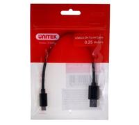 UNITEK CABLE USB-C - USB-A 3.1,M/M,0.25M, Y-C490BK