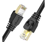 UNITEK Ethernet Network Cable, Patch Cable Cat.7 I 2 Equal RJ45 568BI I 3 Metres I 10 Gbps I Ethernet Cable, LAN, DSL, Switch, Router, Modem, Acces Point I 100% Copper, 26 AWG I Black
