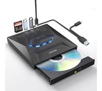 UNITEK External CD DVD Drive for laptop, USB 3.0 Type-C CD ROM Burner