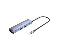 UNITEK H1112F USB-C HUB 6-in-1 / HDMI 4K 30Hz+Gigabit Ethernet + USB C + PD100W + 2*USB-A