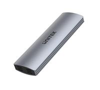 Unitek M.2 NVMe/SATA 10Gbps Drive Enclosure | S1230A | USB-C Port | Supports M or B+M Drives | Aluminum Alloy Enclosure | Space Gray