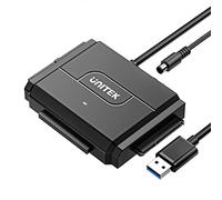 UNITEK SATA IDE to USB Adapter Cable, USB 3.0 to IDE Hard Drive Converter for 2.5''/3.5'' HDD/SSD, Included 12V/2A Power Adapter