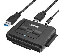 Unitek USB 3.0 to IDE and SATA Converter External Hard Drive Adapter Kit for Universal 2.5/3.5 HDD/SSD Hard Drive Disk, One Touch Backup Function, Included 12V/2A Power Adapter