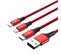 UNITEK USB 3IN1CHARGING CABLE (C, LIGHTNING, MUSB)