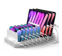 Unitek USB C Charging Dock, 120W 10 Ports Type C Charging Station for Multiple Devices, iPhone, Smartphones, Tablets, Supports 8 iPad Charging Simultaneously