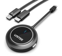 UNITEK USB C to Wireless HDMI Transmitter & Receiver Kit - 5GHz 1080P TV/Monitor Extender Wireless Connector for MacBook/iPhone/Laptop to TV, iOS/Android/Windows/macOS Screen Mirroring