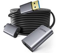 Unitek USB3.0 Active Extension Cable 10m, USB A Male to Female Extender Cable with Signal Booster for Printer, Oculus Rift and More