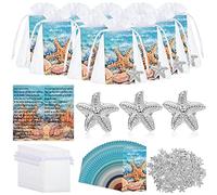 Unittype 50 Pack Starfish Story Gifts Starfish Lapel Pin on Appreciation Card Employee Appreciation Thank You Gift You Make a Difference Gift for Teacher CNA Nurse Coworker Team Staff Employee(Silver)