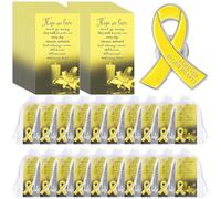 Unittype 60 Set Funeral Ribbon Pins Awareness Lapel Pin, 30.2 x 24.4 mm, Metal, alloy