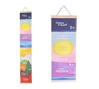 Unity Books Affirmation Growth Chart, Hanging Height Measurement Chart, Kids Decoration with Colorful Design, Positive Affirmations for Children and Babies Decoration