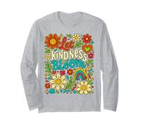 Unity Day Let Kindness Bloom Wild Flowers Anti Bullying Kids Long Sleeve T-Shirt