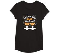 Unity Day Orange You Glad We're Friends? Funny Pun Gift T-Shirt, Girls, Black, Small