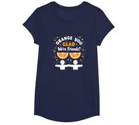 Unity Day Orange You Glad We're Friends? Funny Pun Gift T-Shirt, Girls, Navy, Medium