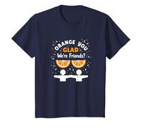Unity Day Orange You Glad We're Friends? Funny Pun Gift T-Shirt, Kids, Navy, 4 Years