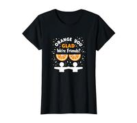 Unity Day Orange You Glad We're Friends? Funny Pun Gift T-Shirt, Women, Black, XL