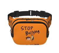 Unity Day Stop Bulyling Orange Square Waist Belt Bag Pack Purse for Women and Men with Adjustable Strap Perfect for Running,Travel Outdoor