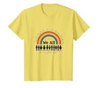 Unity Day We All Belong Rainbow Diversity Inclusion T-Shirt, Kids, Lemon, 3 Years