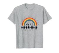 Unity Day We All Belong Rainbow Diversity Inclusion T-Shirt, Men, Heather Grey, XL