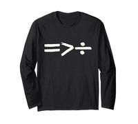 Unity is Greater Than Division Equal Rights Math Symbol Long Sleeve T-Shirt