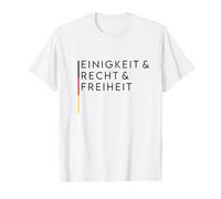 Unity & Justice & Freedom - National Anthem & Core Values Value Graphic T-Shirt